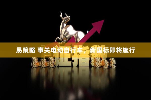 易策略 事关电动自行车,新国标即将施行